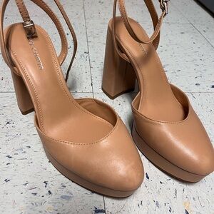 Vince Camuto Nude Platform Sandals